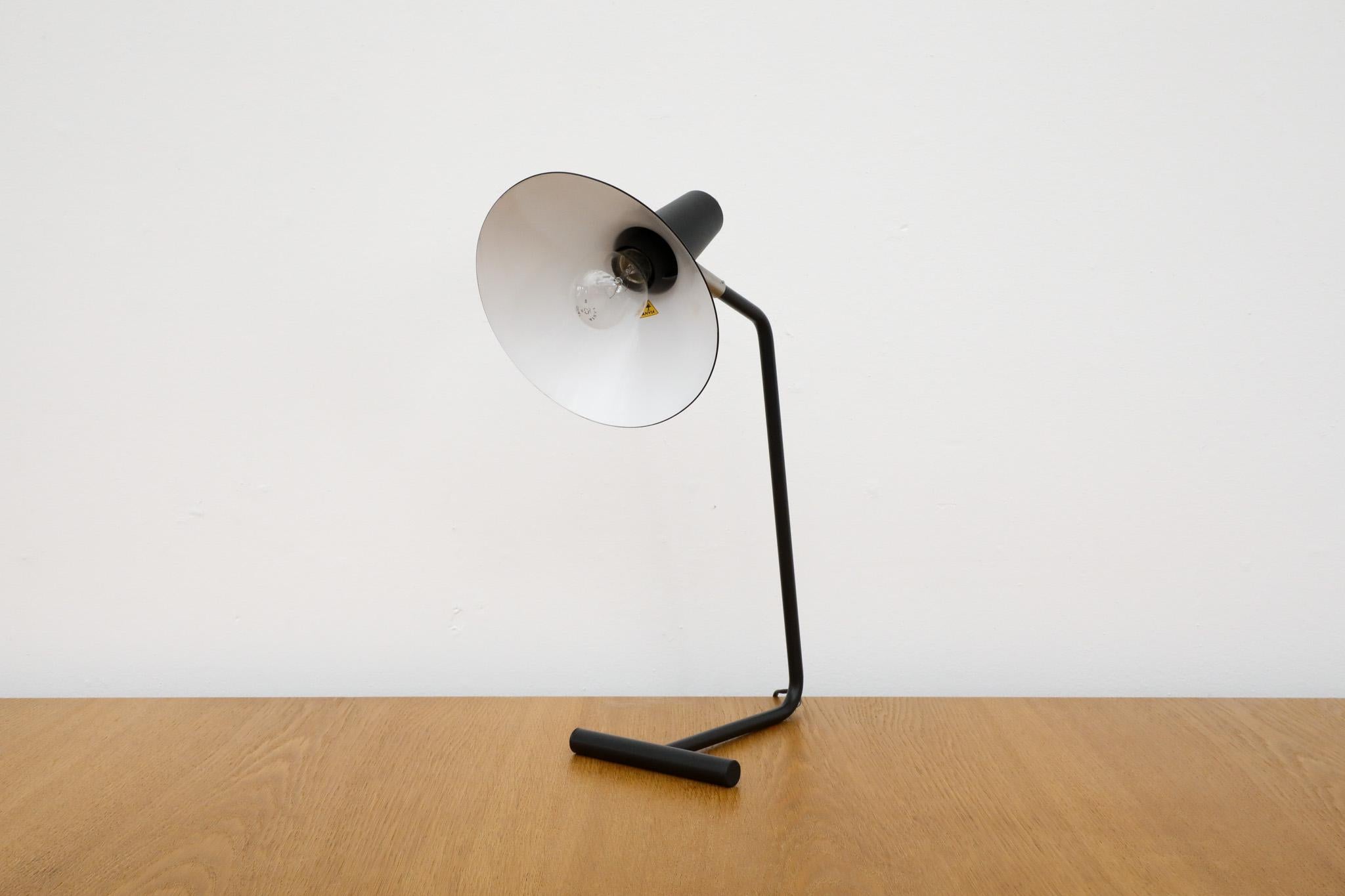 Dutch Anvia Reissued 'The-Attorney-in-Fact' Table Lamp in Black For Sale