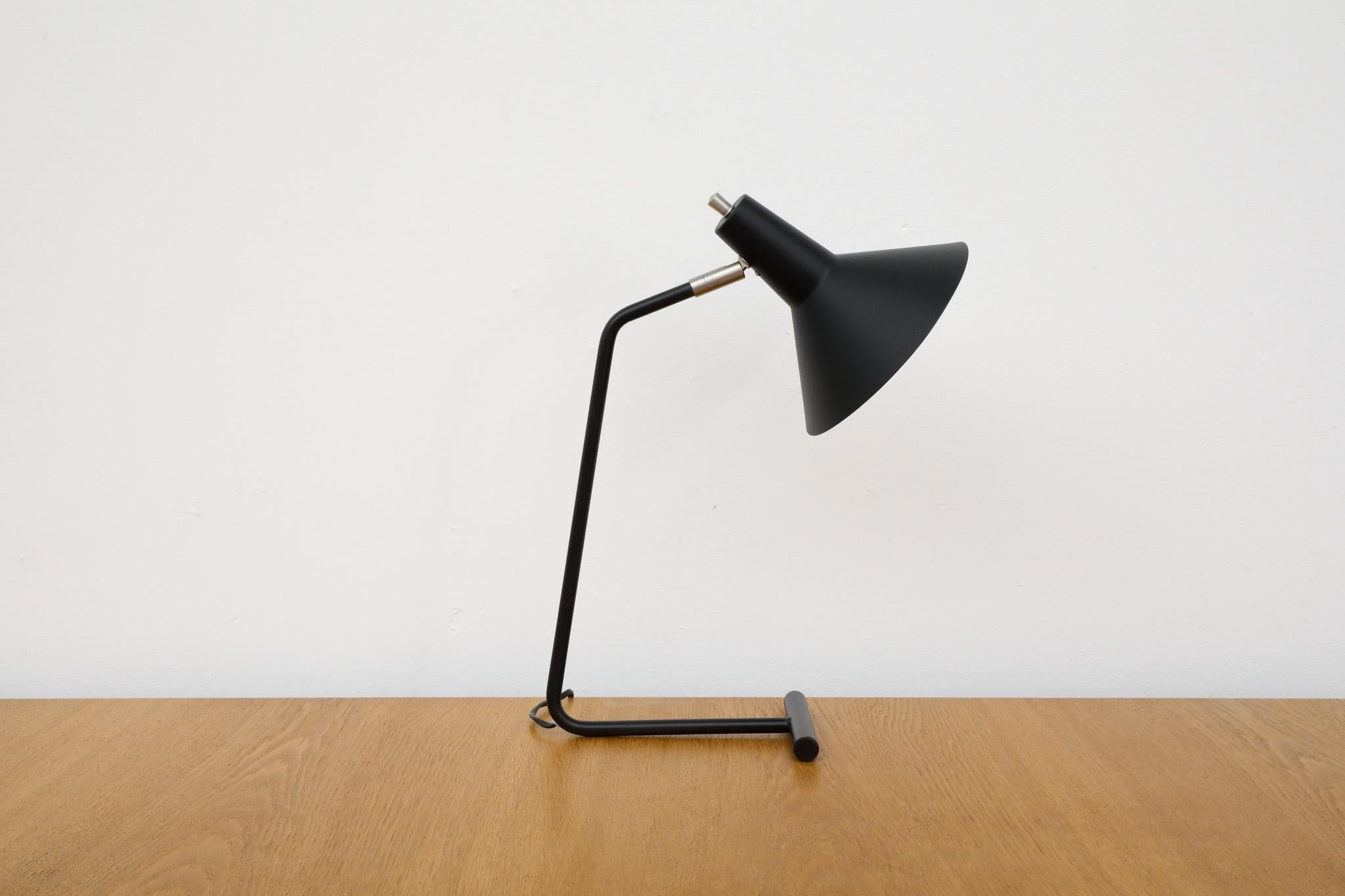 Metal Anvia Reissued 'The-Attorney-in-Fact' Table Lamp in Black For Sale