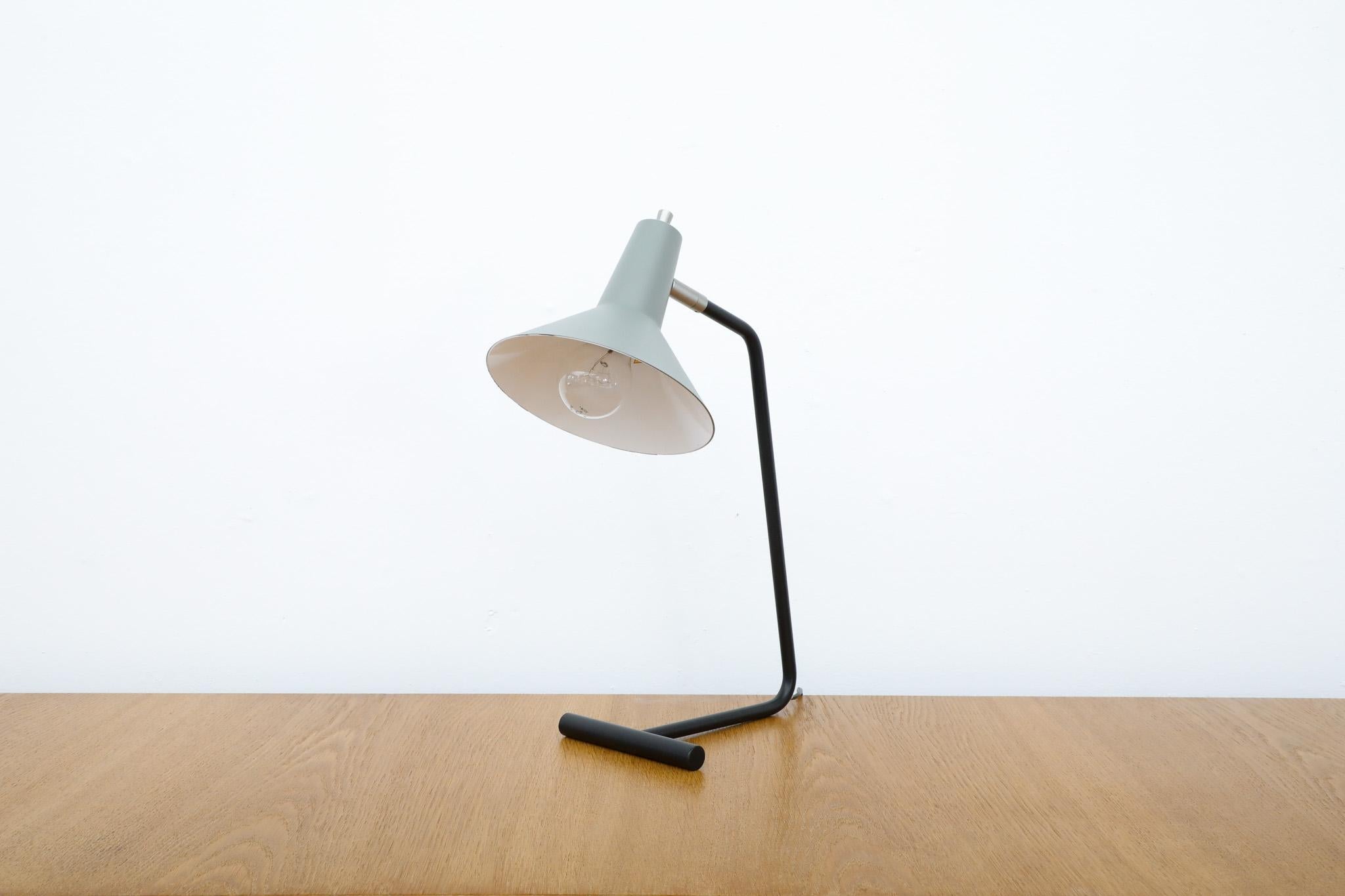 Dutch Anvia Reissued 'The-Attorney-in-Fact' Table Lamp in Gray For Sale