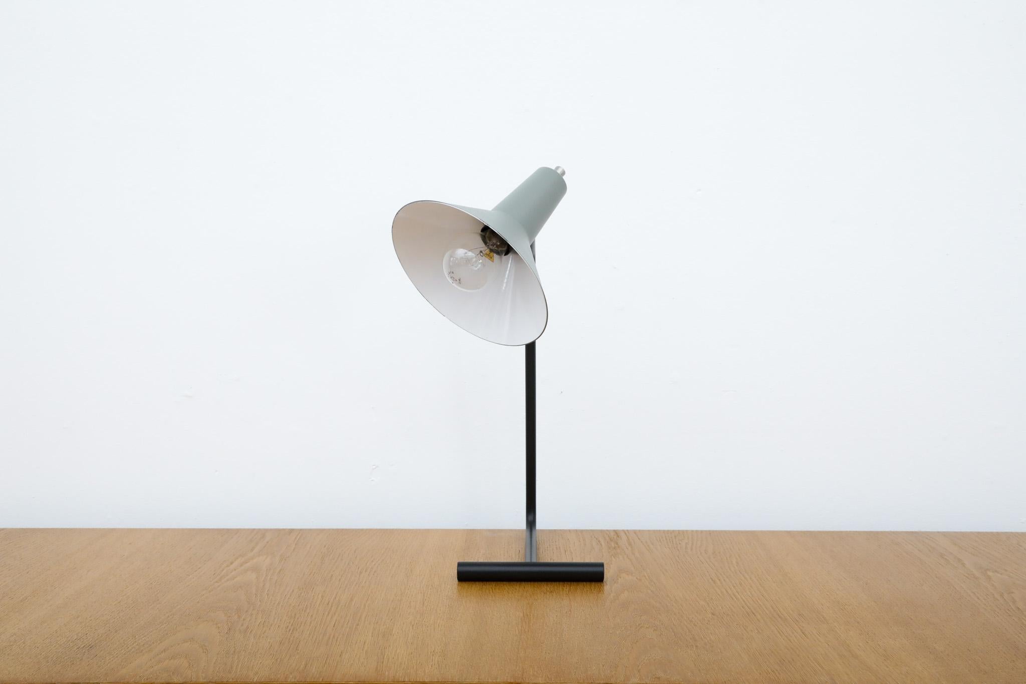 Metal Anvia Reissued 'The-Attorney-in-Fact' Table Lamp in Gray For Sale