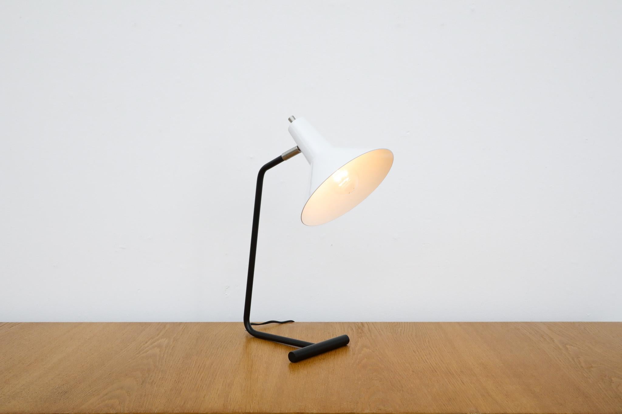 Mid-Century Modern Anvia Reissued 'The-Attorney-in-Fact' Table Lamp in White For Sale