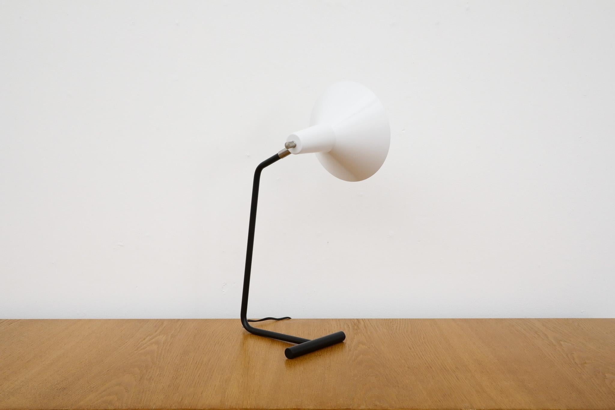 Anvia Reissued 'The-Attorney-in-Fact' Table Lamp in White In Good Condition For Sale In Los Angeles, CA