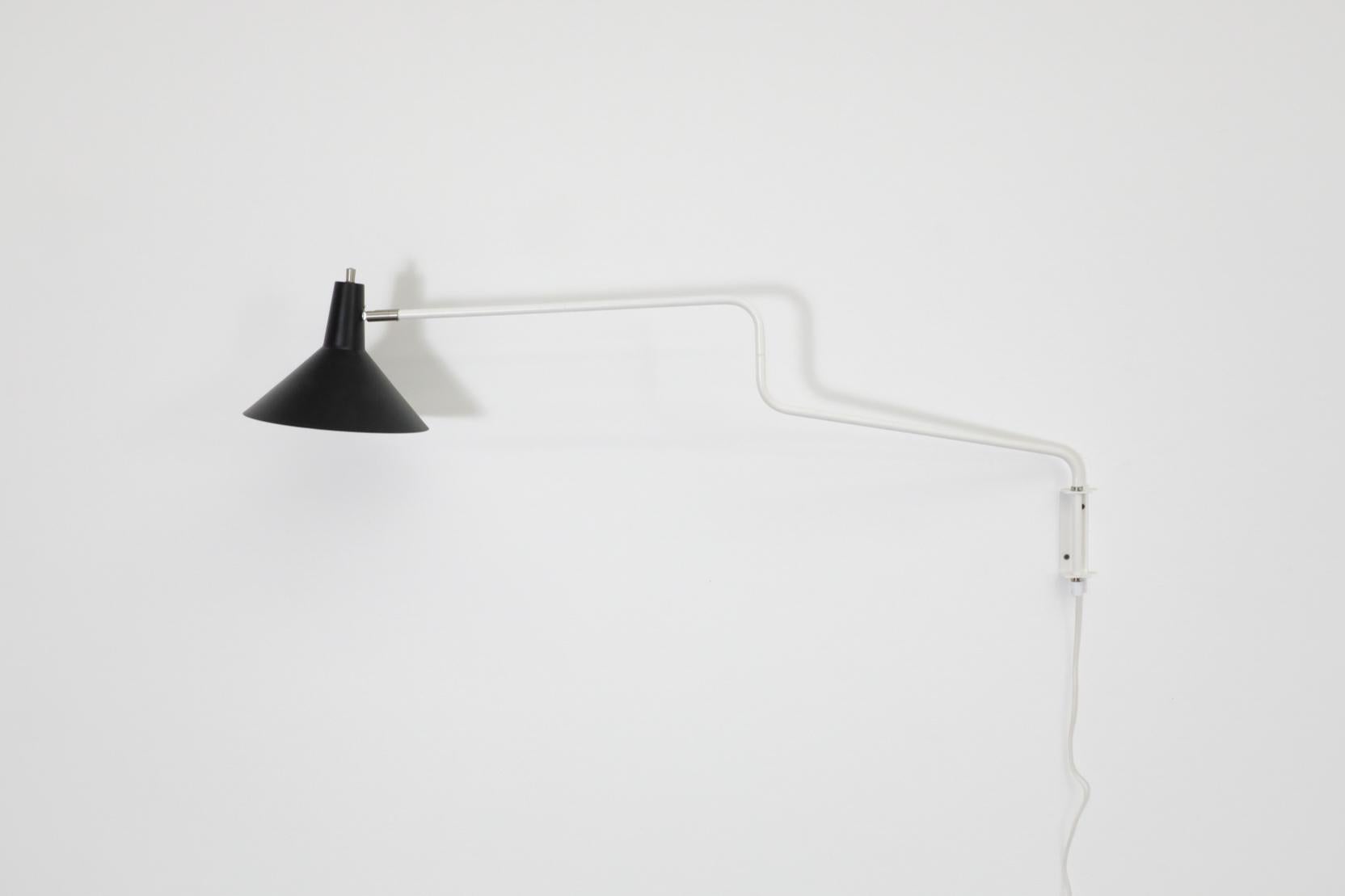 Anvia Reissued 'The Paper Clip' Wall Lamp in Black and White 2