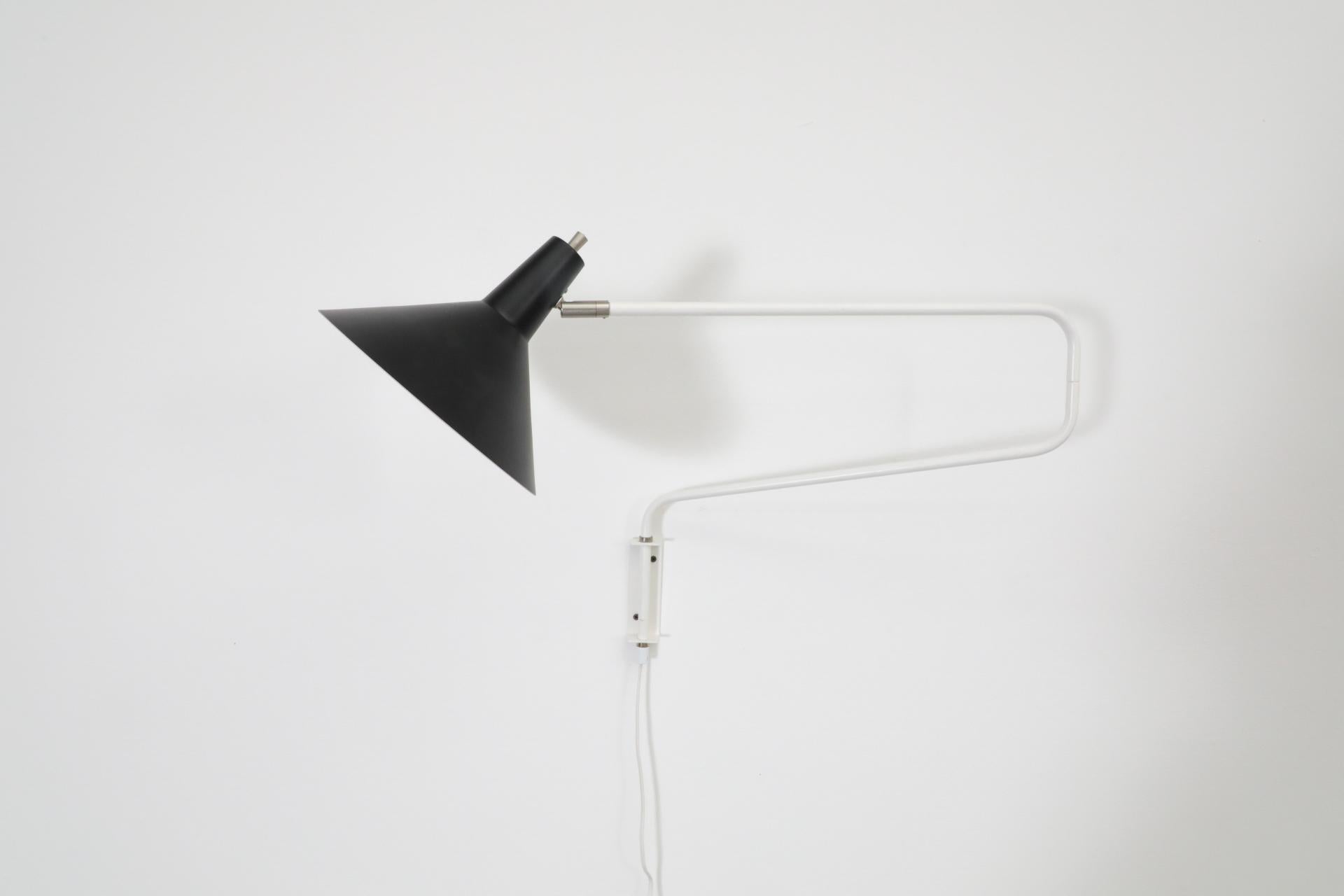Anvia Reissued 'The Paper Clip' Wall Lamp in Black and White 3