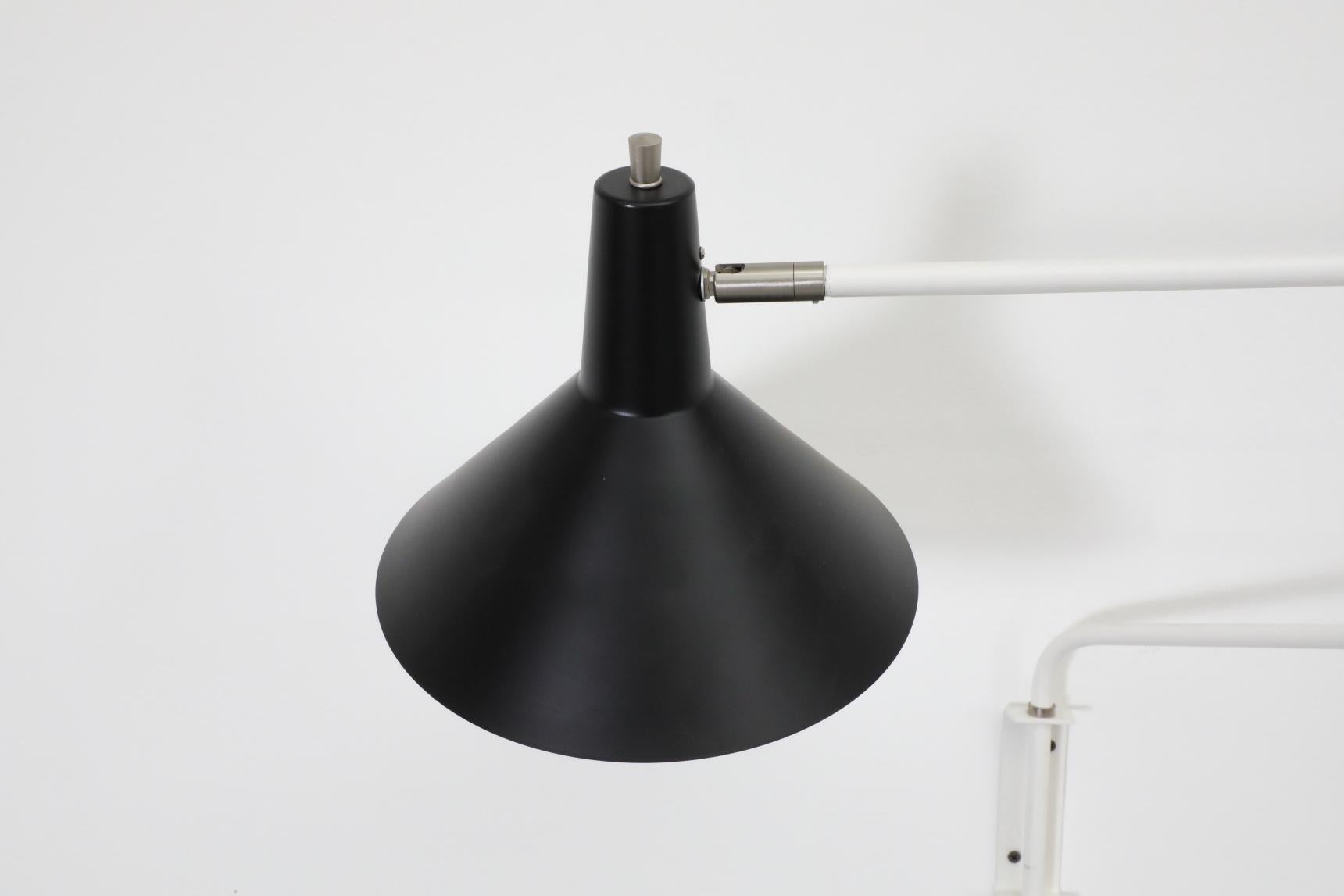 Anvia Reissued 'The Paper Clip' Wall Lamp in Black and White 9
