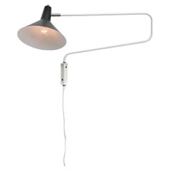 Anvia Reissued 'The Paper Clip' Wandleuchte in Schwarz und Weiß