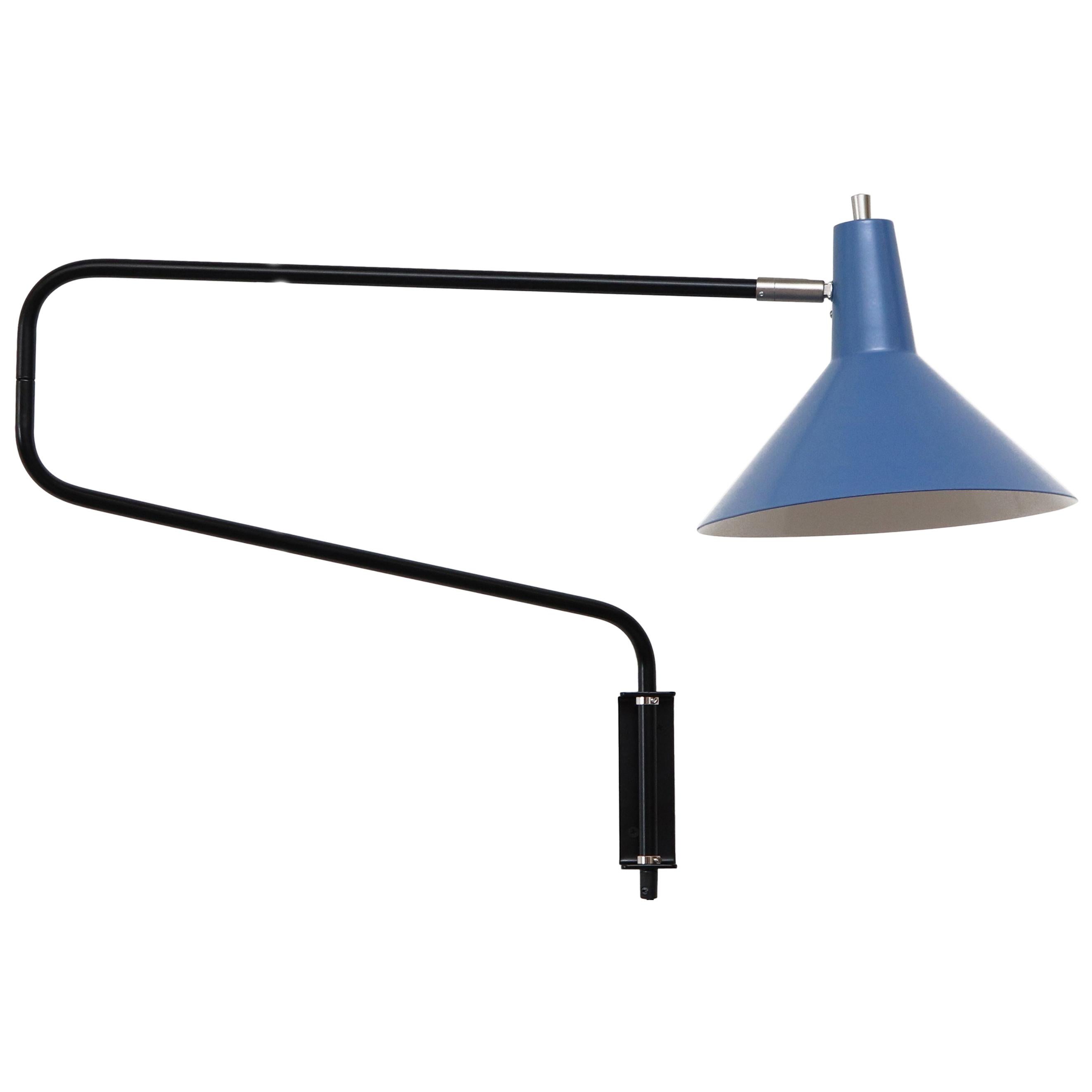 Anvia 'The Paper Clip' Wall Lamp in Blue
