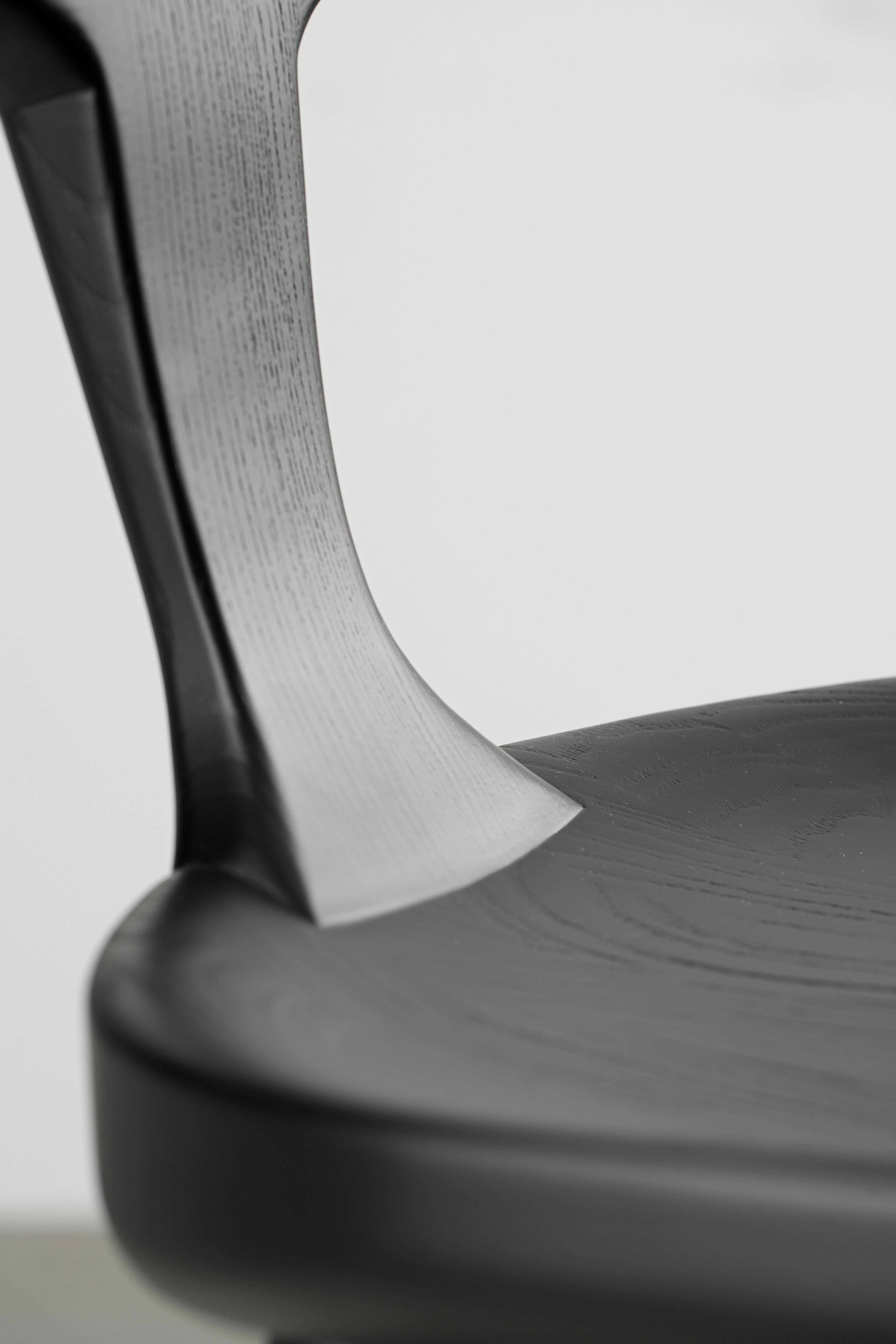 Anvil Schwarz Massivholz Counter Stühle mit Rücken im Zustand „Neu“ im Angebot in Naperville, IL