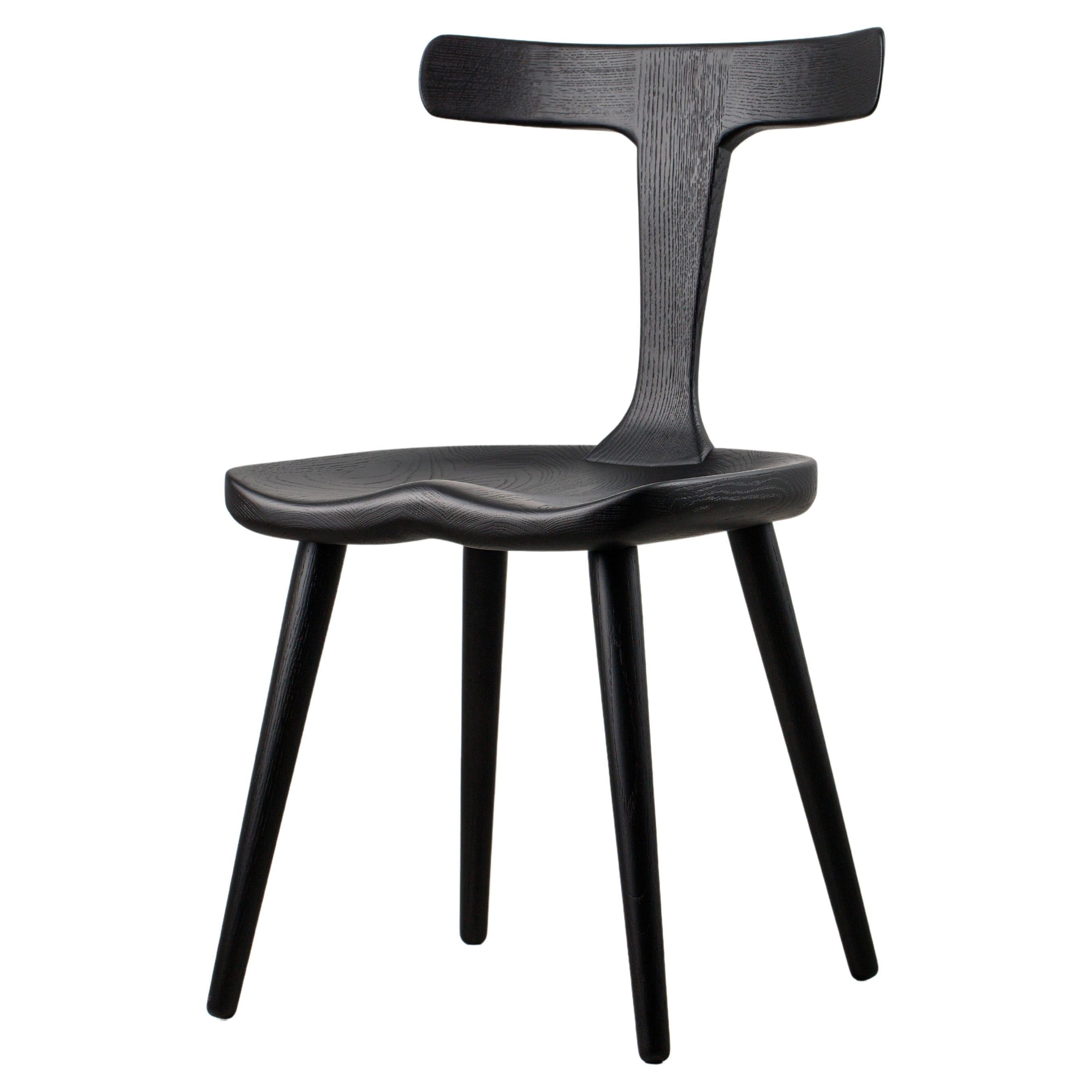 Anvil Black Solid Wood Dining Chairs