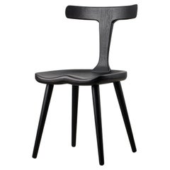 Anvil Black Solid Wood Dining Chairs