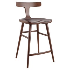 Anvil Brown Solid Wood Counter Chairs with Back