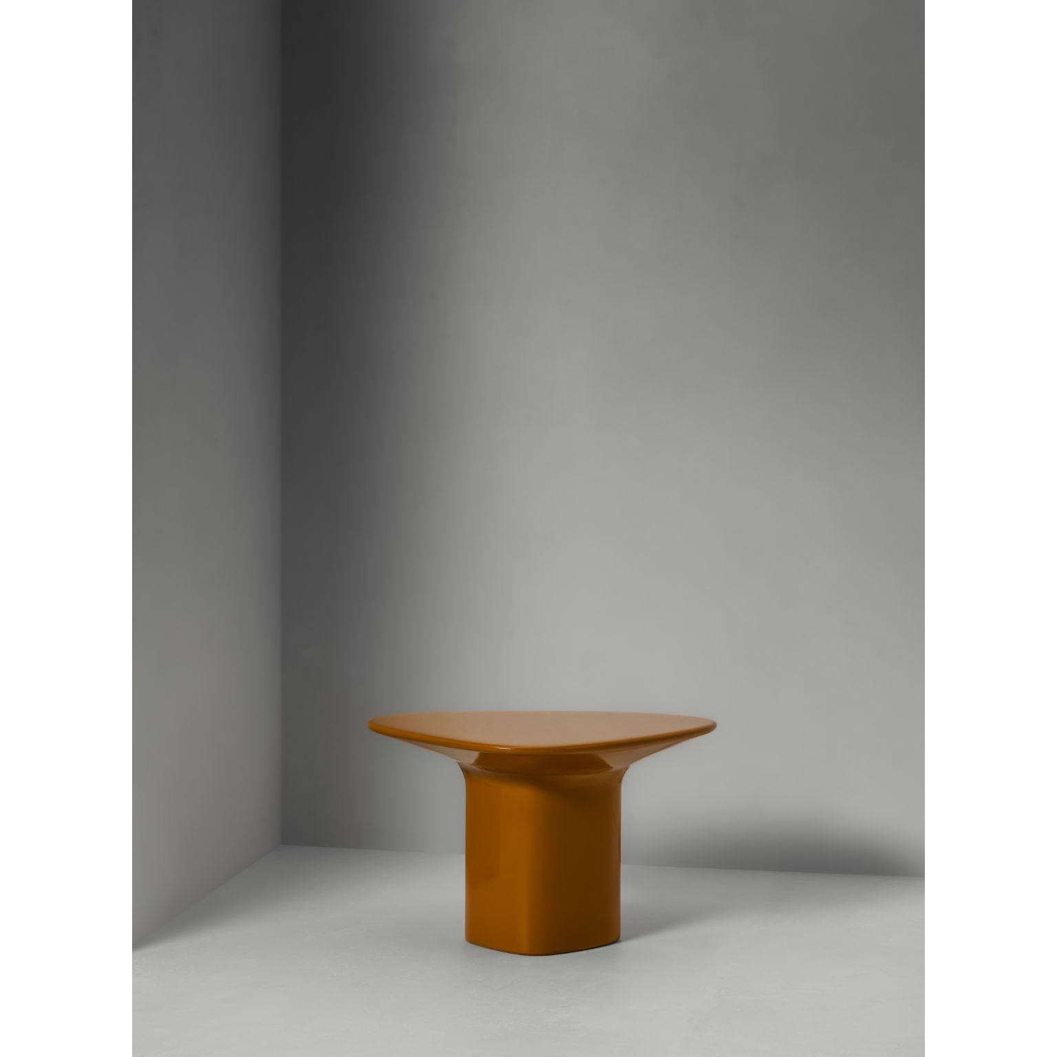 Anvil High Gloss Side Table by Van Rossum
Dimensions: L 63 x W 58 x H 45 cm
Materials: High-Gloss Indian Yellow

For over 40 years, Van Rossum has designed and handmade solid and sustainable furniture from the workshop in Bergharen, the Netherlands.