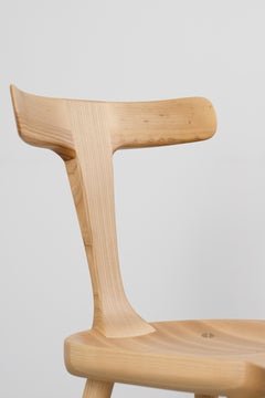 Anvil Natural Beige Solid Wood Dining Chairs