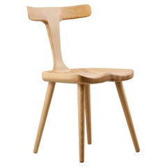 Anvil Natural Beige Solid Wood Dining Chairs