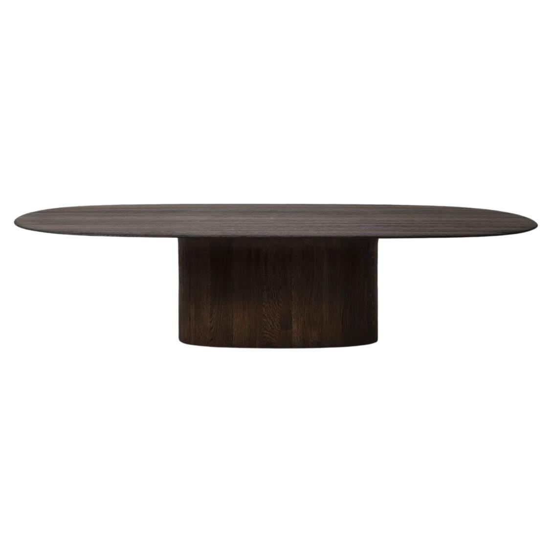 Anvil Semi-Oval Dinning Table by Van Rossum For Sale