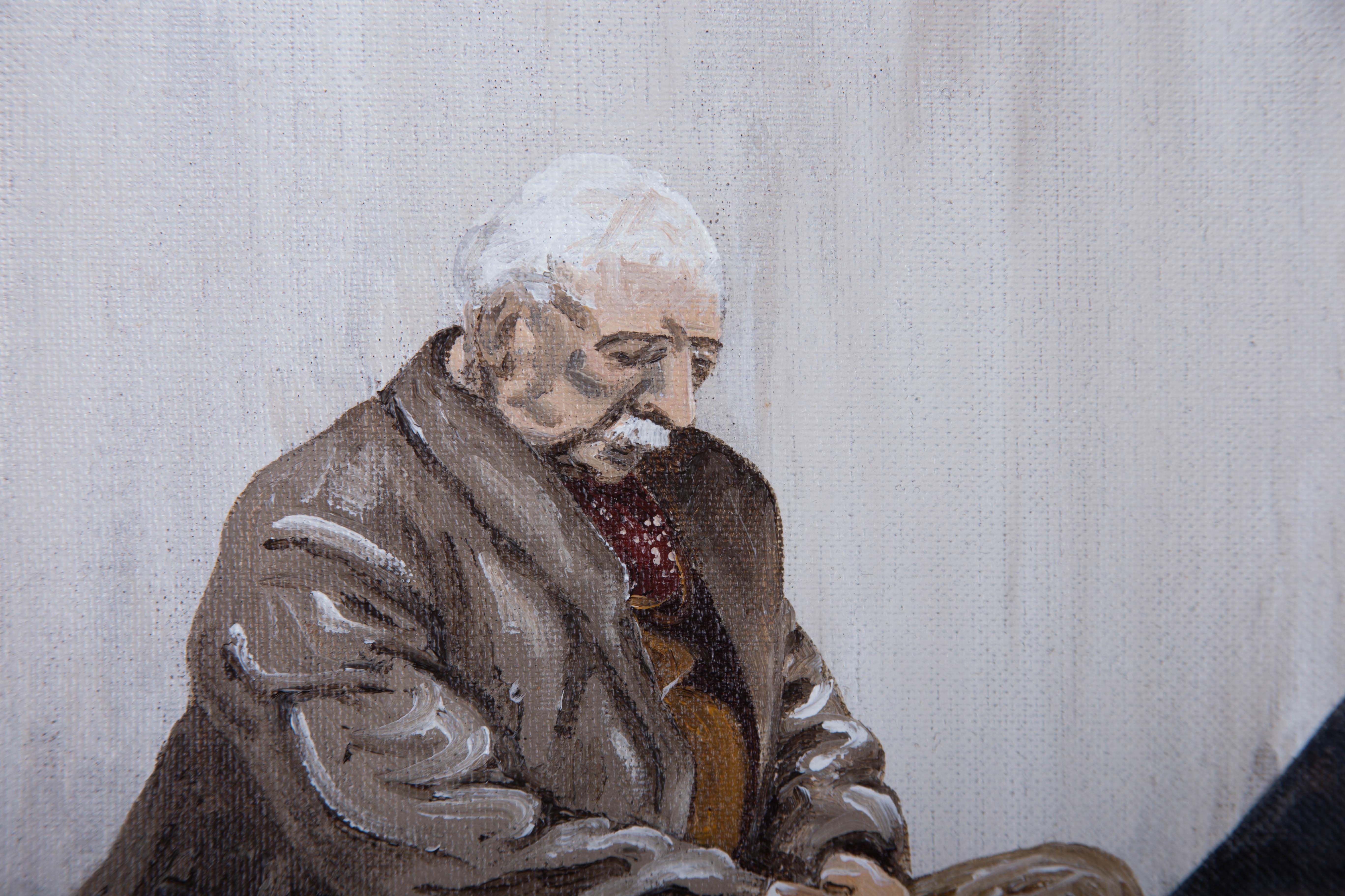 Anwen Roberts - Olio 2009, Un momento di malinconia in vendita 3