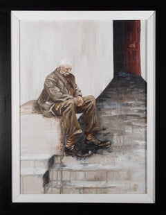 Vintage Anwen Roberts - 2009 Oil, A Moment Of Melancholy