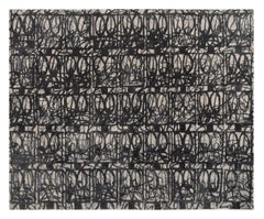 Anxious Limited Edition Rug by Rashid Johnson, Hand-Knotted Wool/Silk