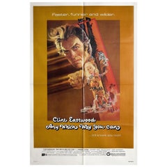 Vintage "Any Which Way You Can" 1980 U.S. One Sheet Film Poster