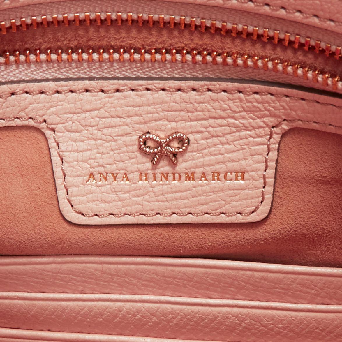 ANYA HINDMARCH 2015 Runway Arrow beige orange leather tassel pouch clutch bag For Sale 4