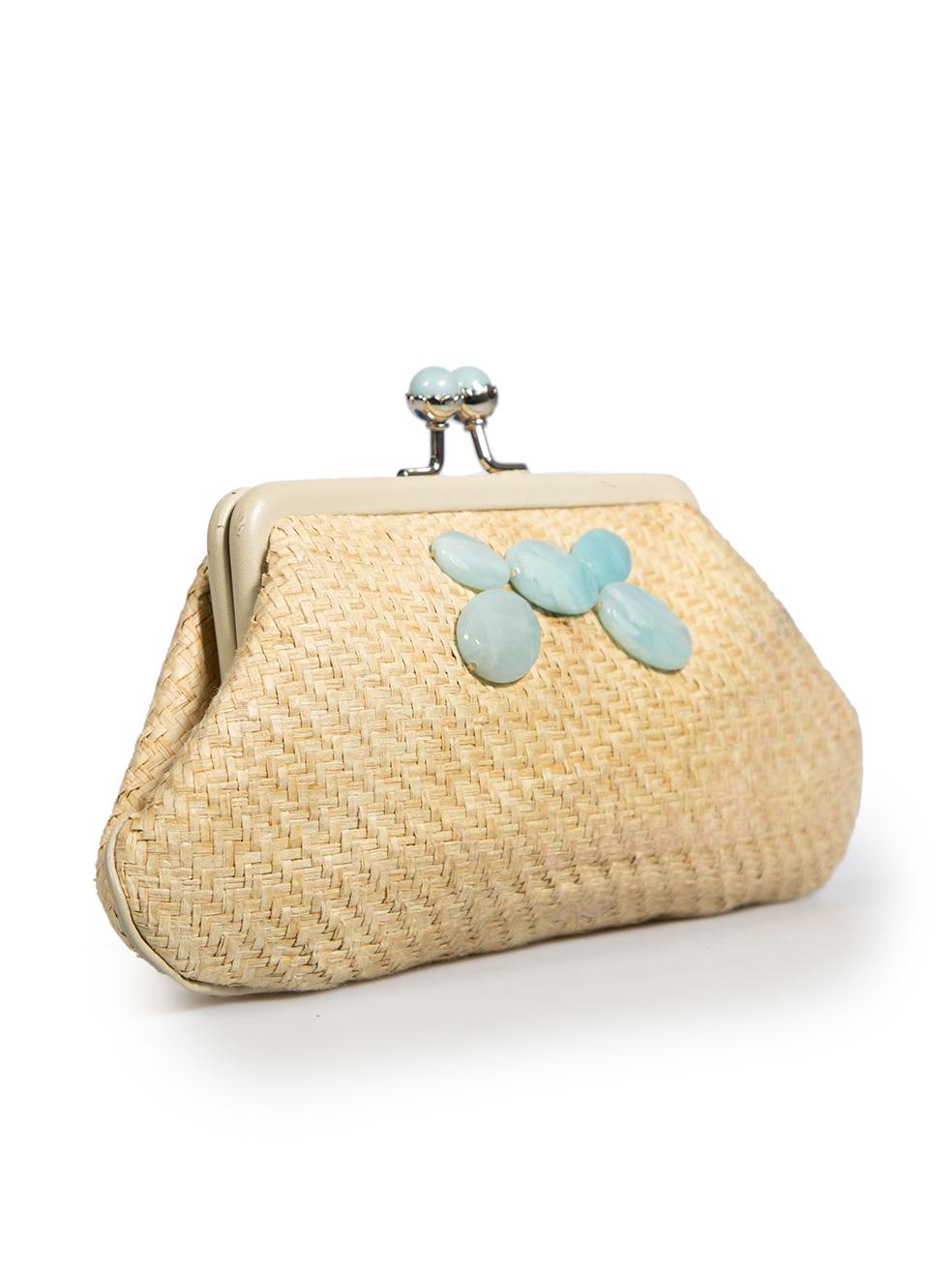 CONDITION is Good. Minor wear to clutch is evident. Light signs of wear to leather trim with cracks, abrasions and discolouration. Discolouration marks are seen on the front and back on this used Anya Hindmarch designer resale item.
 
 
 
 Details
