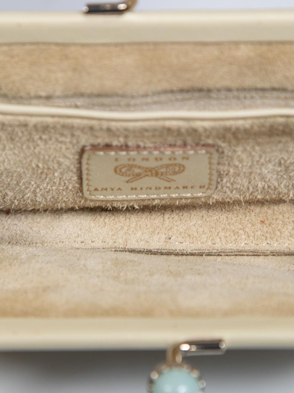 Anya Hindmarch Beige Woven Clutch Bag 2