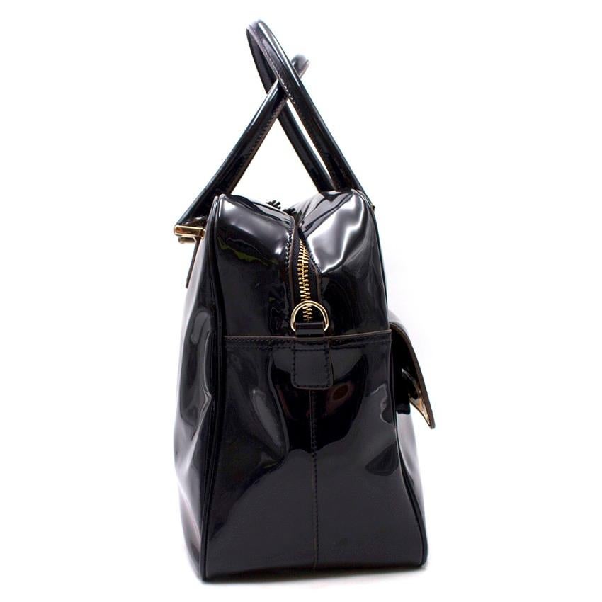 Women's Anya Hindmarch Black Laminated Carker Bag
