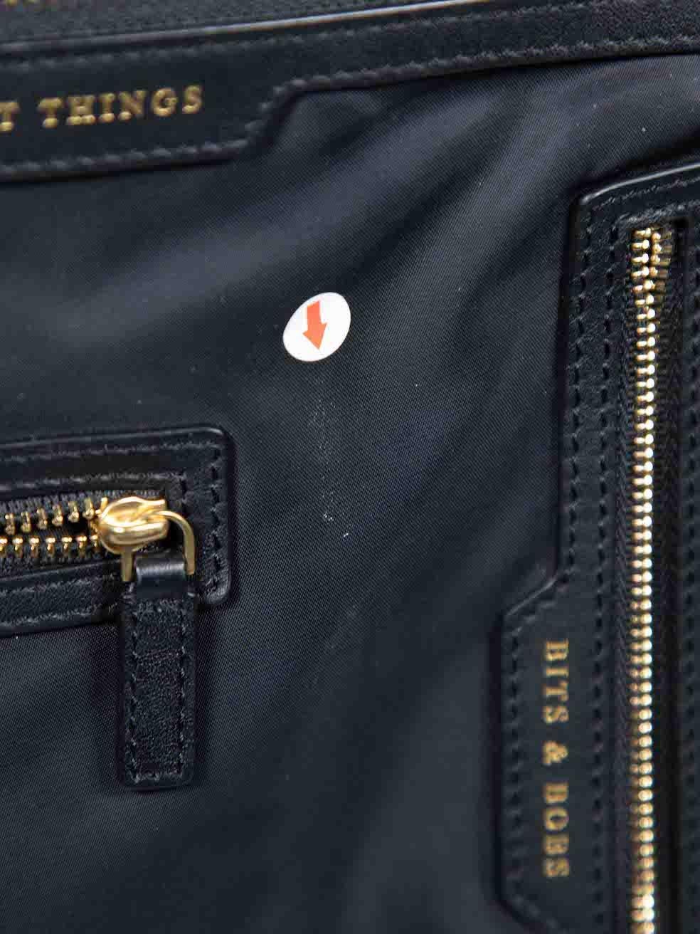 Anya Hindmarch Black Large Multi-Pocket Tote Bag For Sale 3