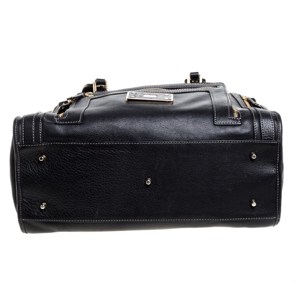 Anya Hindmarch Black Leather Shirley Satchel 2