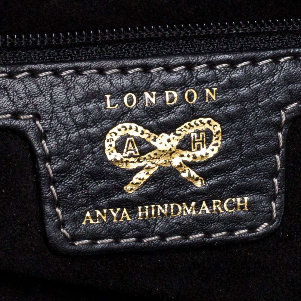 Anya Hindmarch Black Leather Shirley Satchel 5