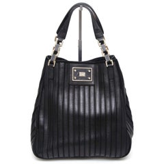 ANYA HINDMARCH Schwarze Wildleder-Umhängetasche BELvedERE Hobo mit goldenem Segeltuchriemen