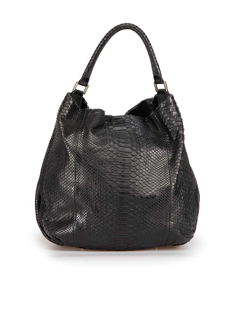 Anya Hindmarch Black Python Leather Tote In Excellent Condition For Sale In London, GB