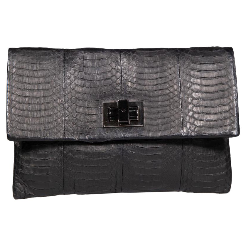 Anya Hindmarch Black Snakeskin Valorie Bifold
