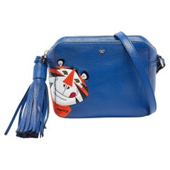Anya Hindmarch Blue Leather Tony the Tiger Frosties Crossbody Bag