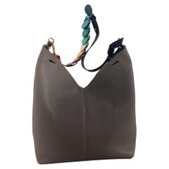 Borsa a tracolla "Build a Bag" di Anya Hindmarch in pelle grigia