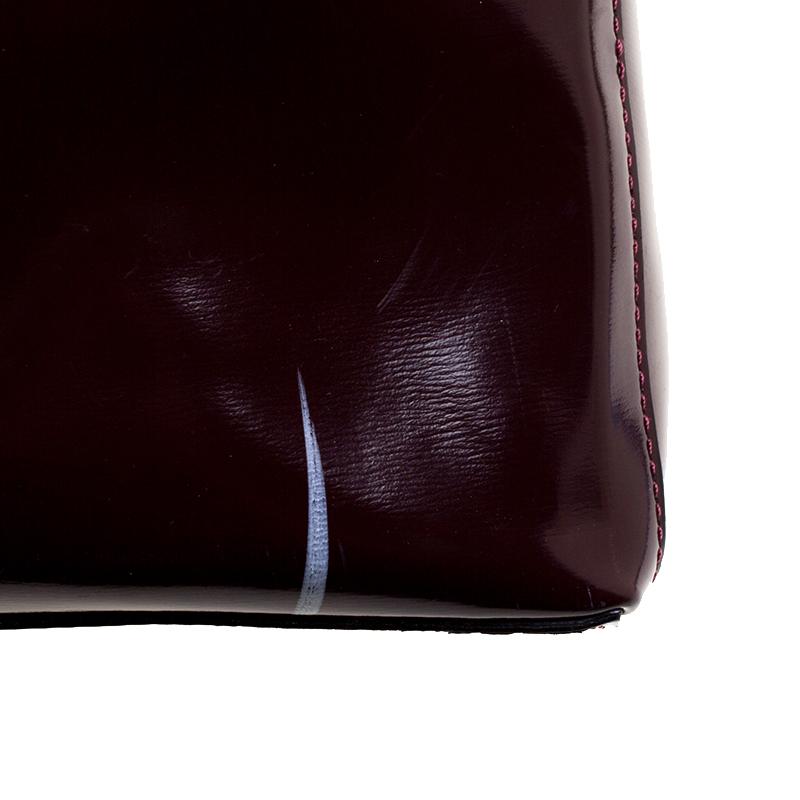 Anya Hindmarch Burgundy Patent Leather Tote 4