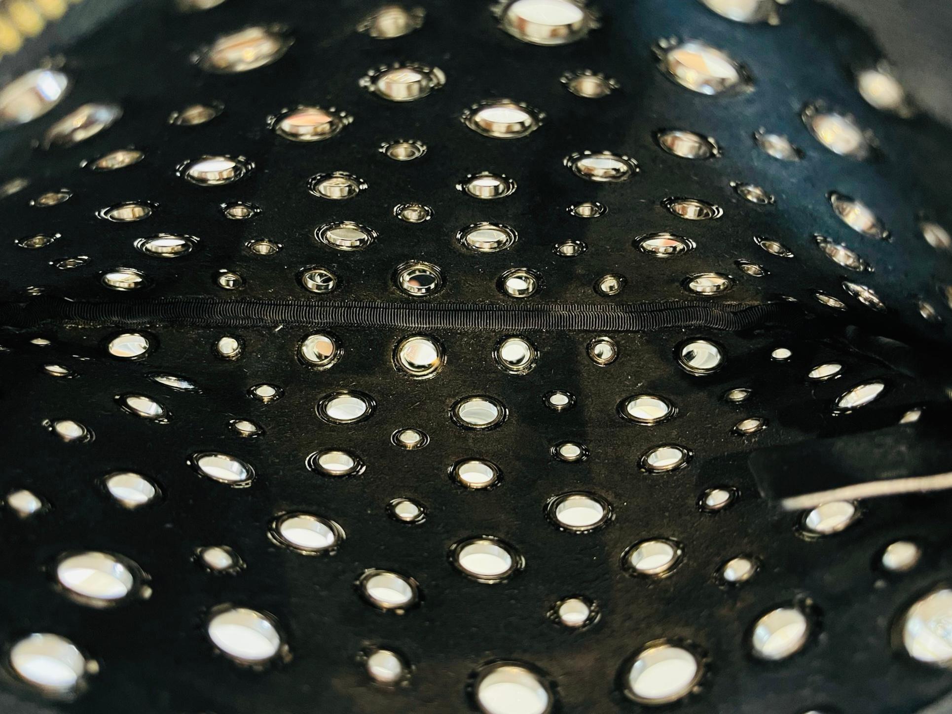 Anya Hindmarch Eyelet Embellished Leather Clutch Bag 3