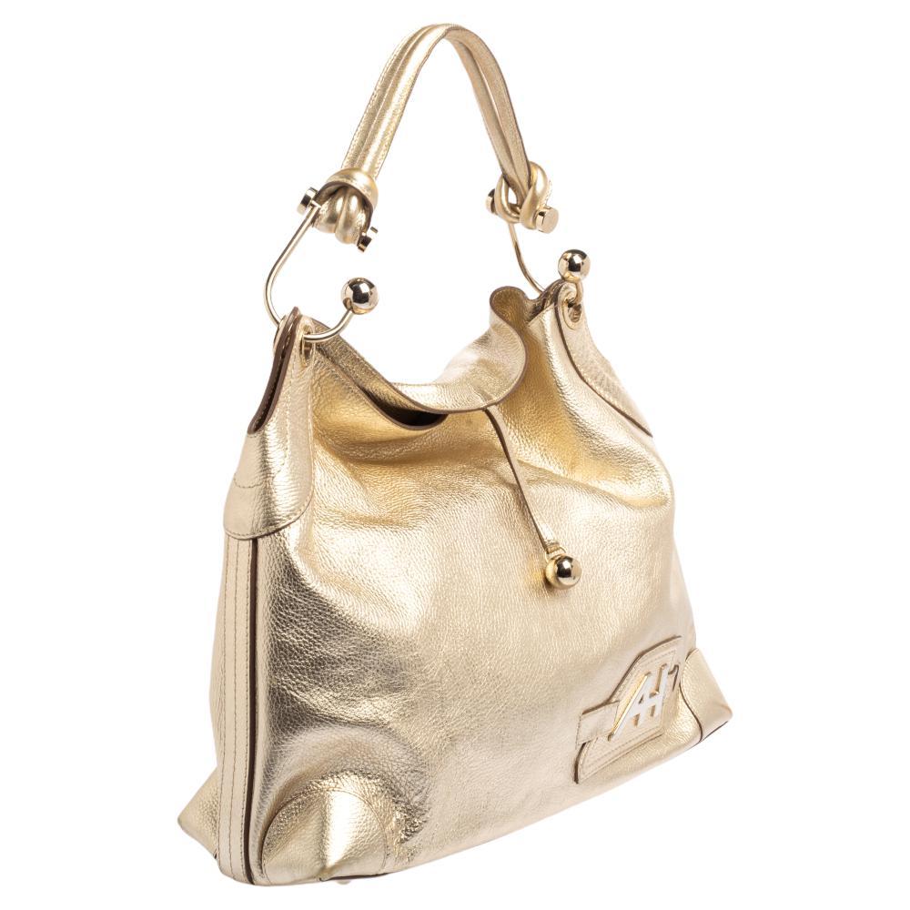 anya hindmarch gold bag