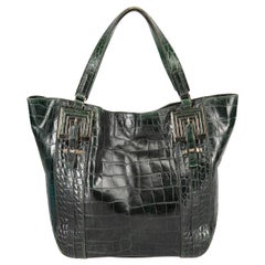 Anya Hindmarch Greene & Greene & Greene Tote in pelle goffrata