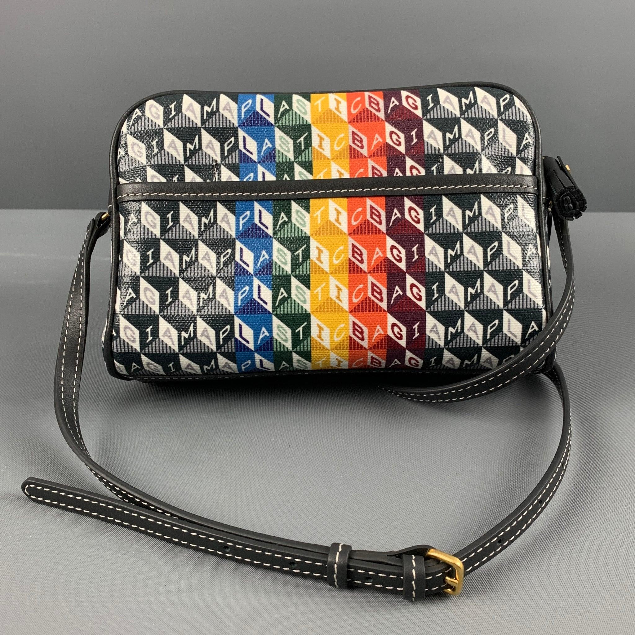 Men's ANYA HINDMARCH Grey Multi-Color Cross Body Handbag For Sale