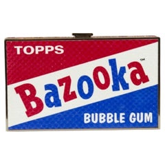 Anya Hindmarch Embrague Bazooka Imperial de Piel de Serpiente Multicolor