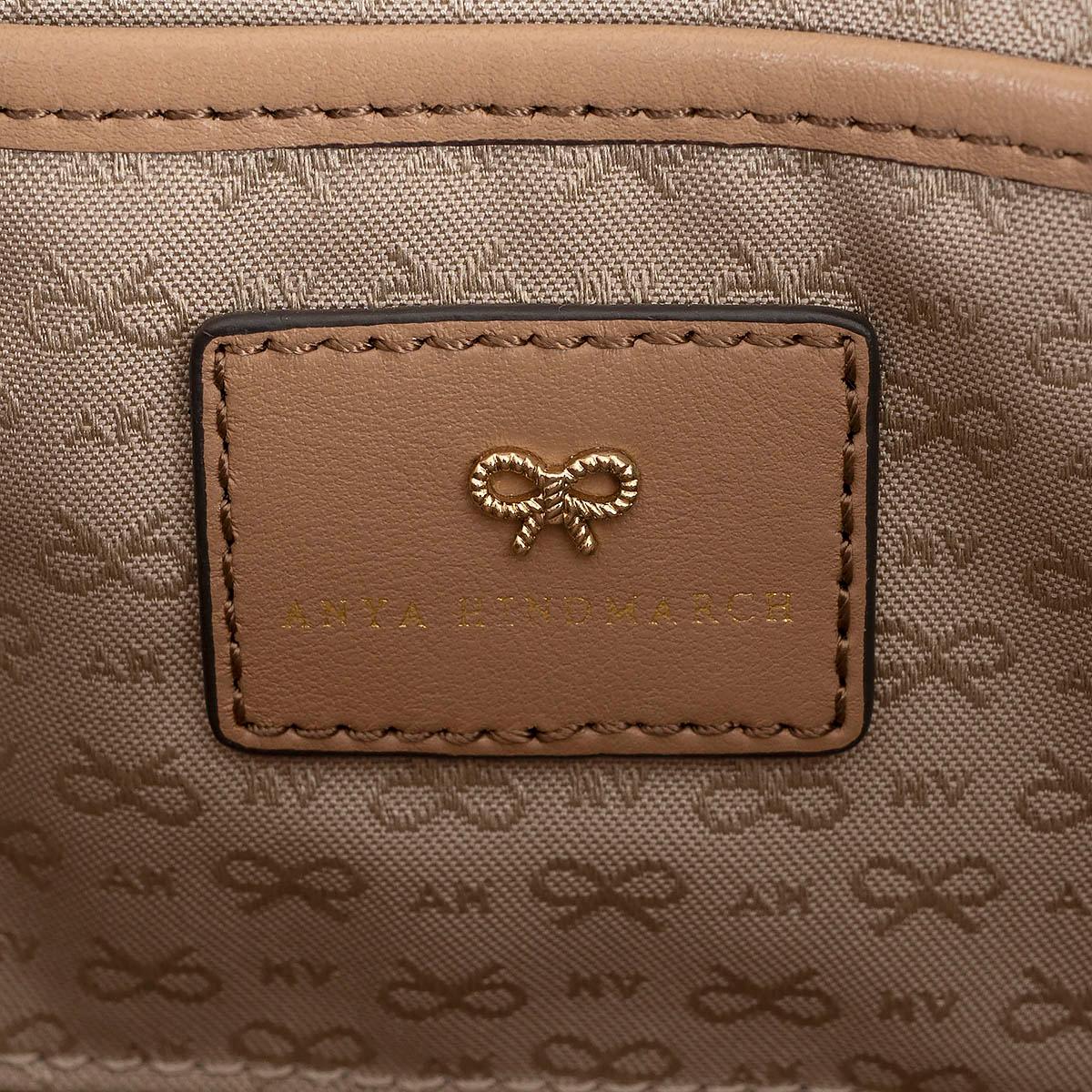 ANYA HINDMARCH natural raffia SMILEY Clutch Bag For Sale 2