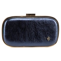 Anya Hindmarch Navy Marano Music Box Clutch