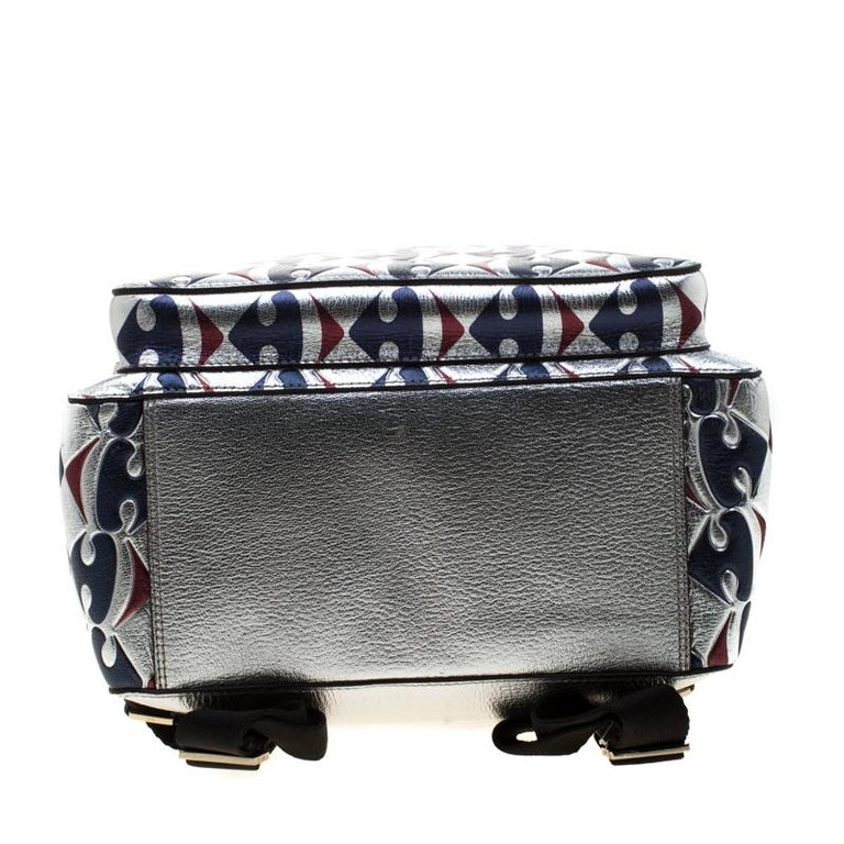 Anya Hindmarch Capra Carrefour Silver Leather Eyes Mini Trifold Zip Wallet | Anya Hindmarch US main image 3
