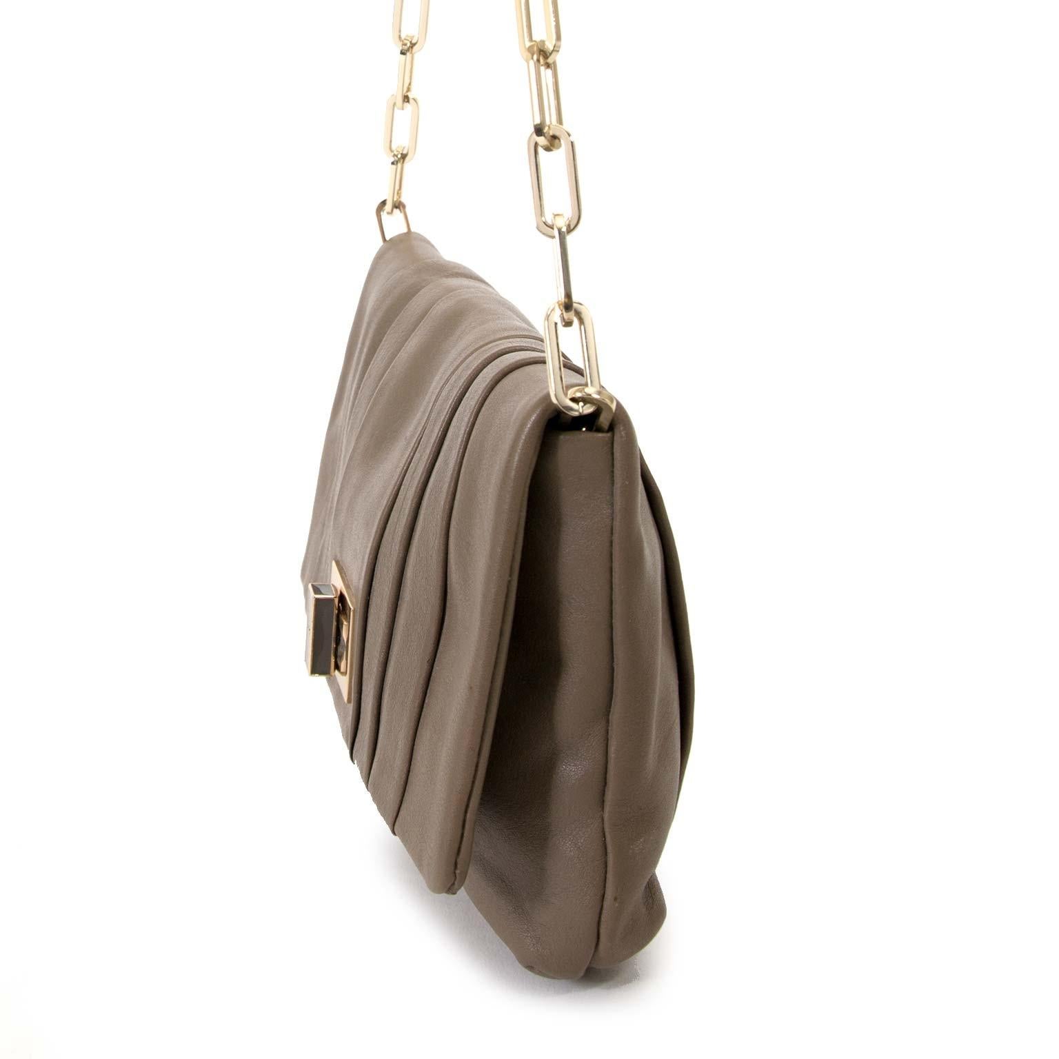 Women's Anya Hindmarch Small Taupe Chain Shoulder Bag For Sale