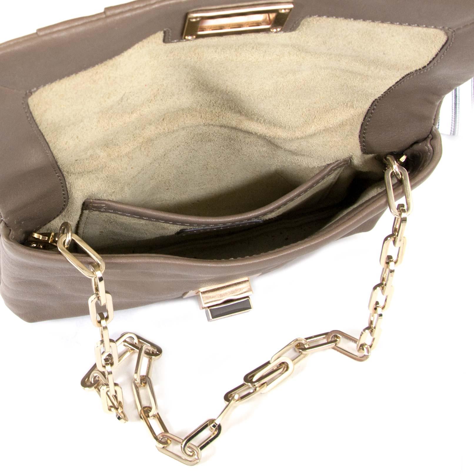 Anya Hindmarch Small Taupe Chain Shoulder Bag For Sale 2
