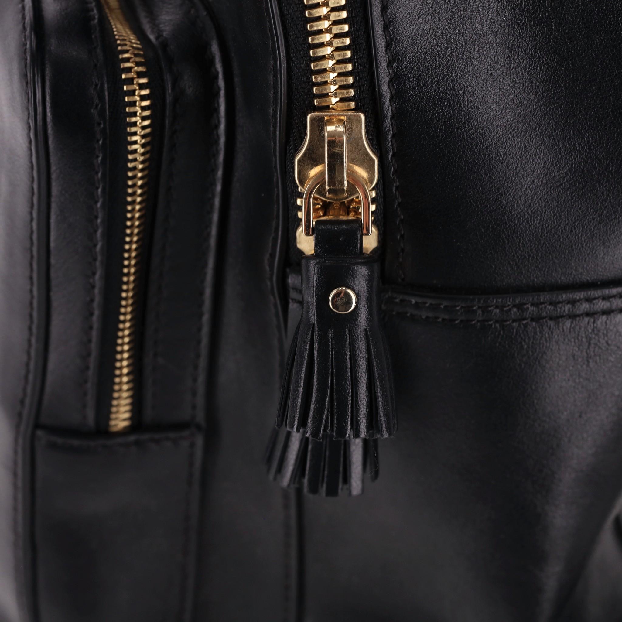 Anya Hindmarch Smiley Face Leather Backpack For Sale 5