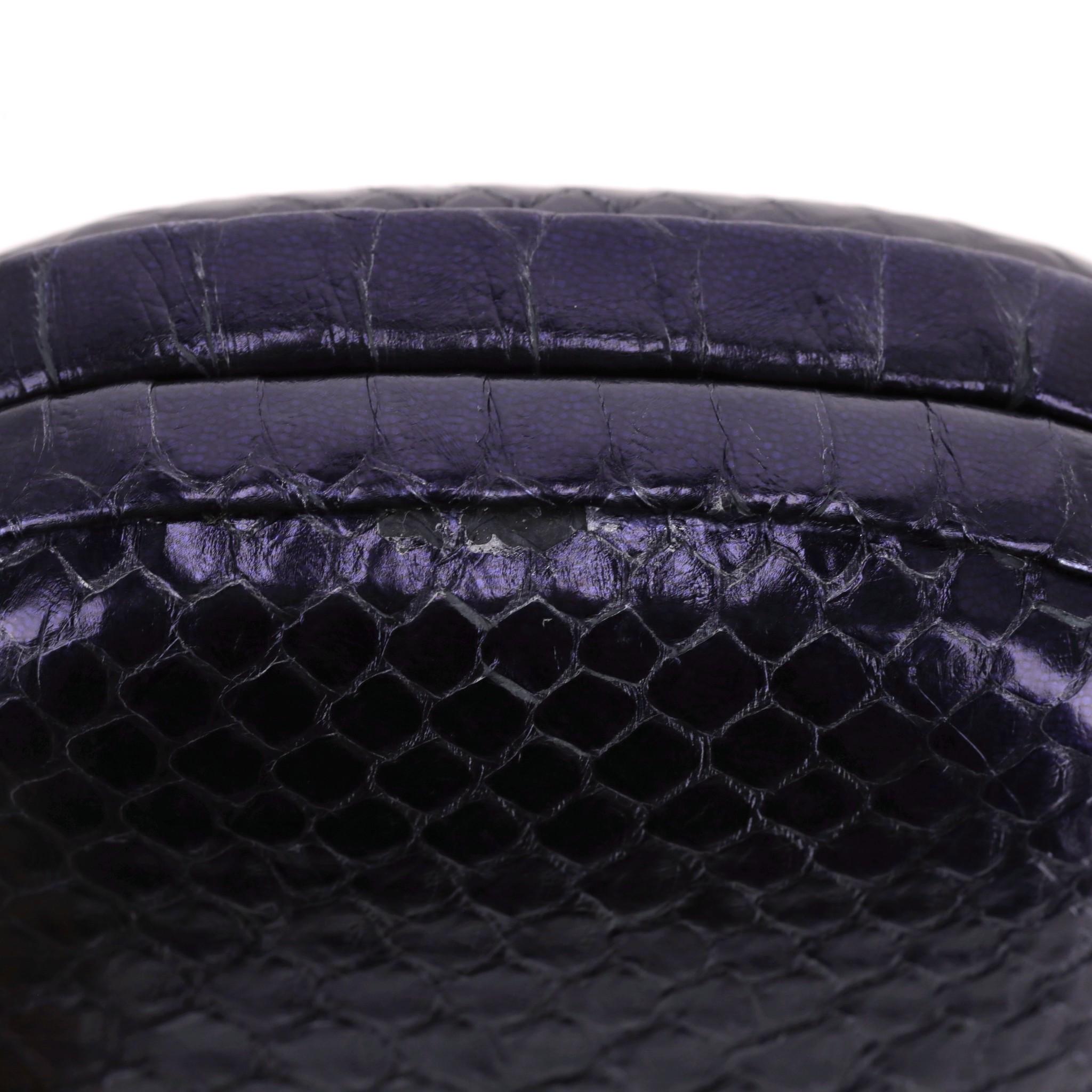 Anya Hindmarch Snake-Embossed Leather Clutch Bag 6