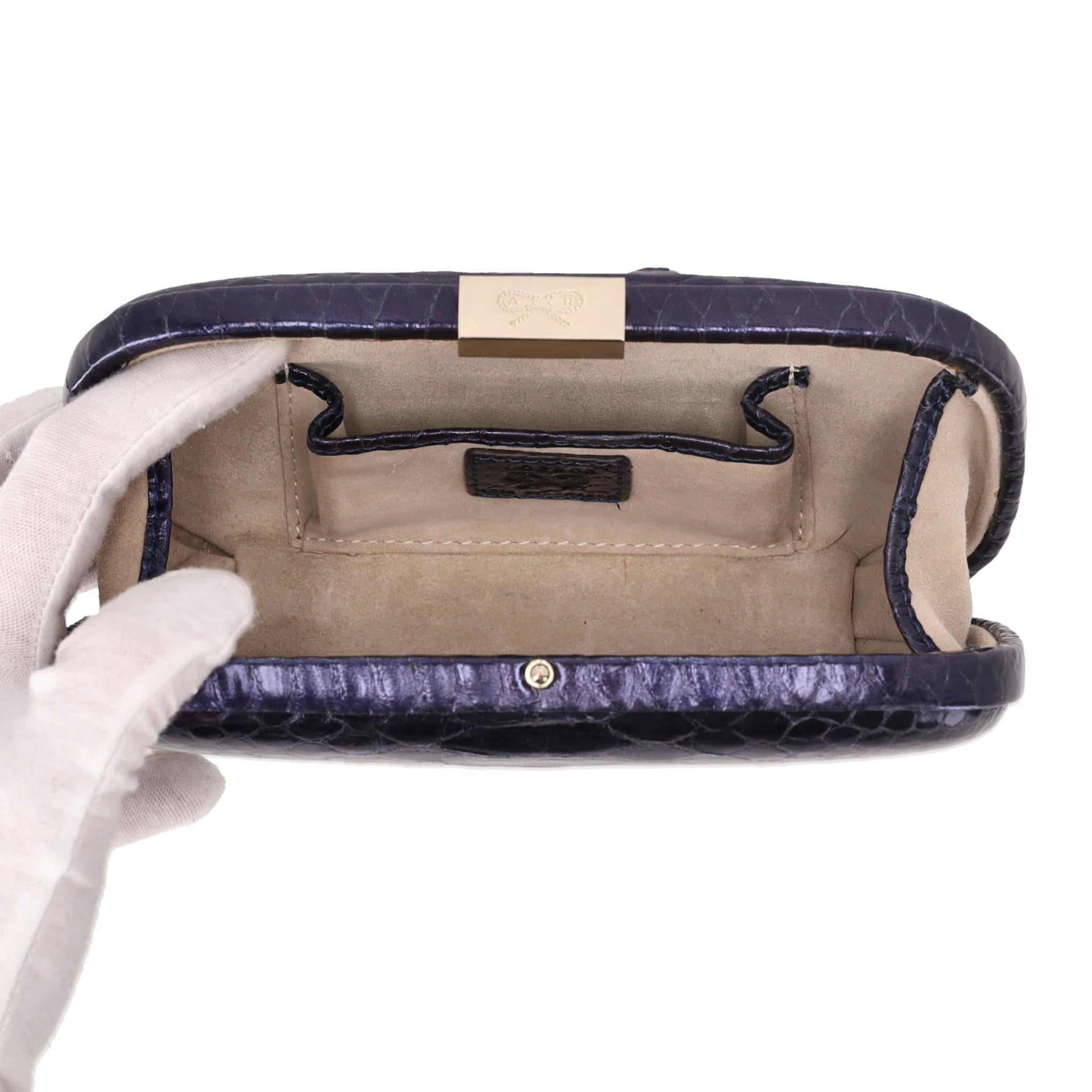 Anya Hindmarch Snake-Embossed Leather Clutch Bag 1