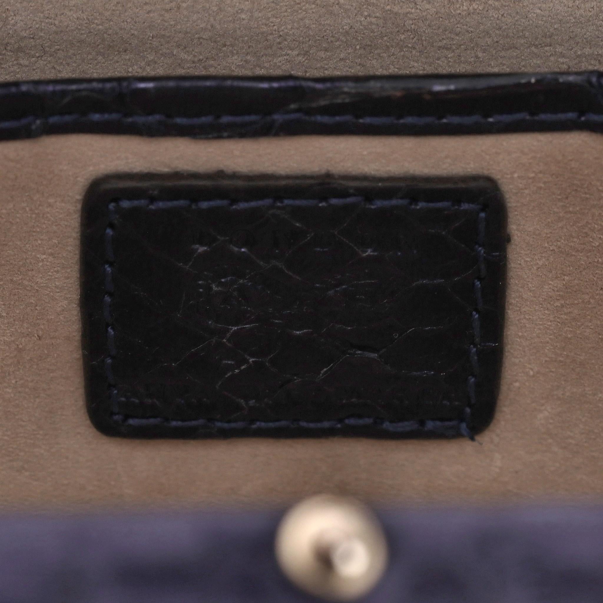 Anya Hindmarch Snake-Embossed Leather Clutch Bag 3